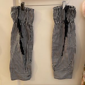 Ann Demeulemeester striped sleeve accessory